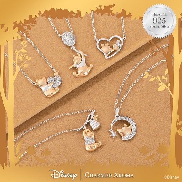 Winnie the Pooh Moon Necklace, Charmed Aroma - Picture 2 of 5